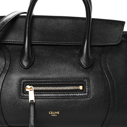 Celine Supple Shiny Lambskin Little New Luggage Black 8 of 10