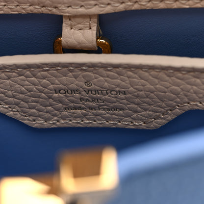 Louis Vuitton Taurillon Capucines BB Bleu de Provence Greige Doux 6 of 9
