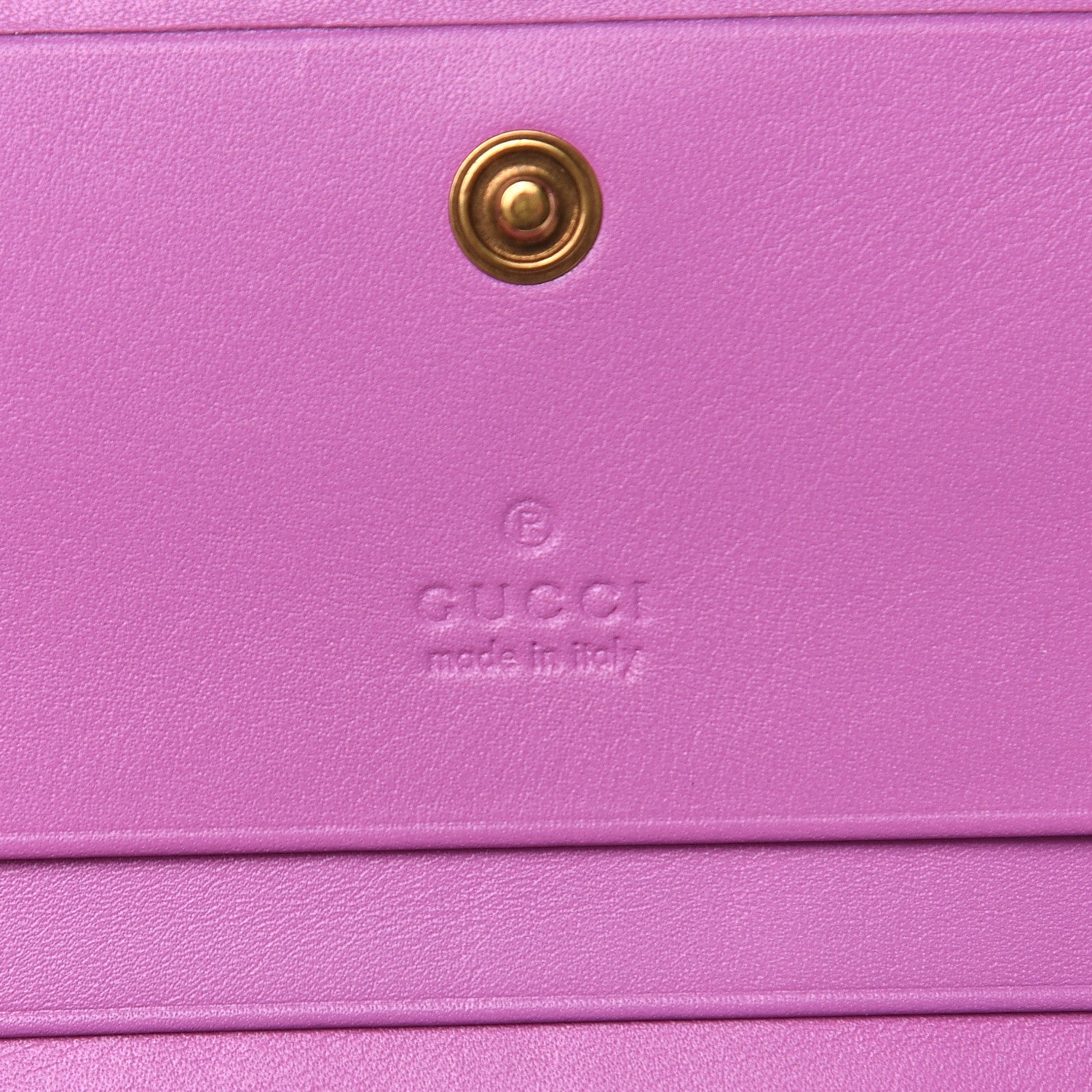 Gucci Calfskin Matelasse GG Marmont Card Case Candy Mousse 6 of 8