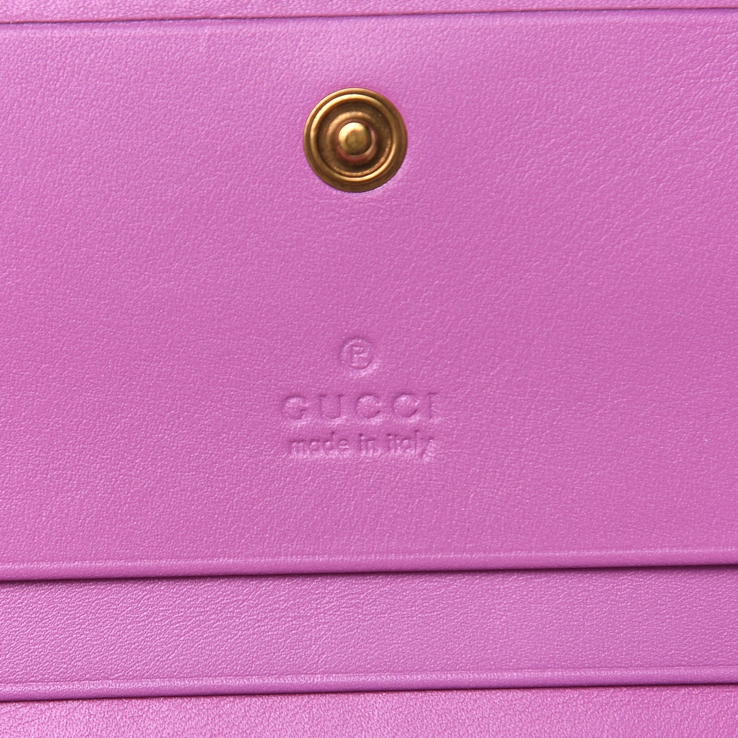 Calfskin Matelasse GG Marmont Card Case Candy Mousse