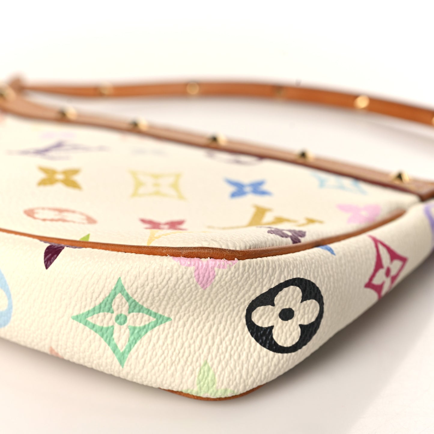 Monogram Multicolor Pochette Accessories White