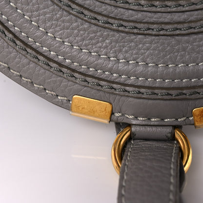 Chloe Calfskin Mini Marcie Round Crossbody Bag Cashmere Grey 17 of 17