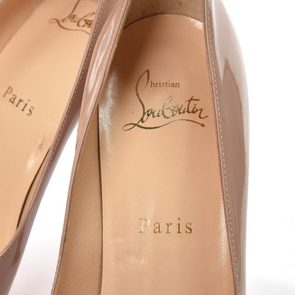 Christian Louboutin Patent Very Prive 120 Pumps 39 Nude 6 of 11