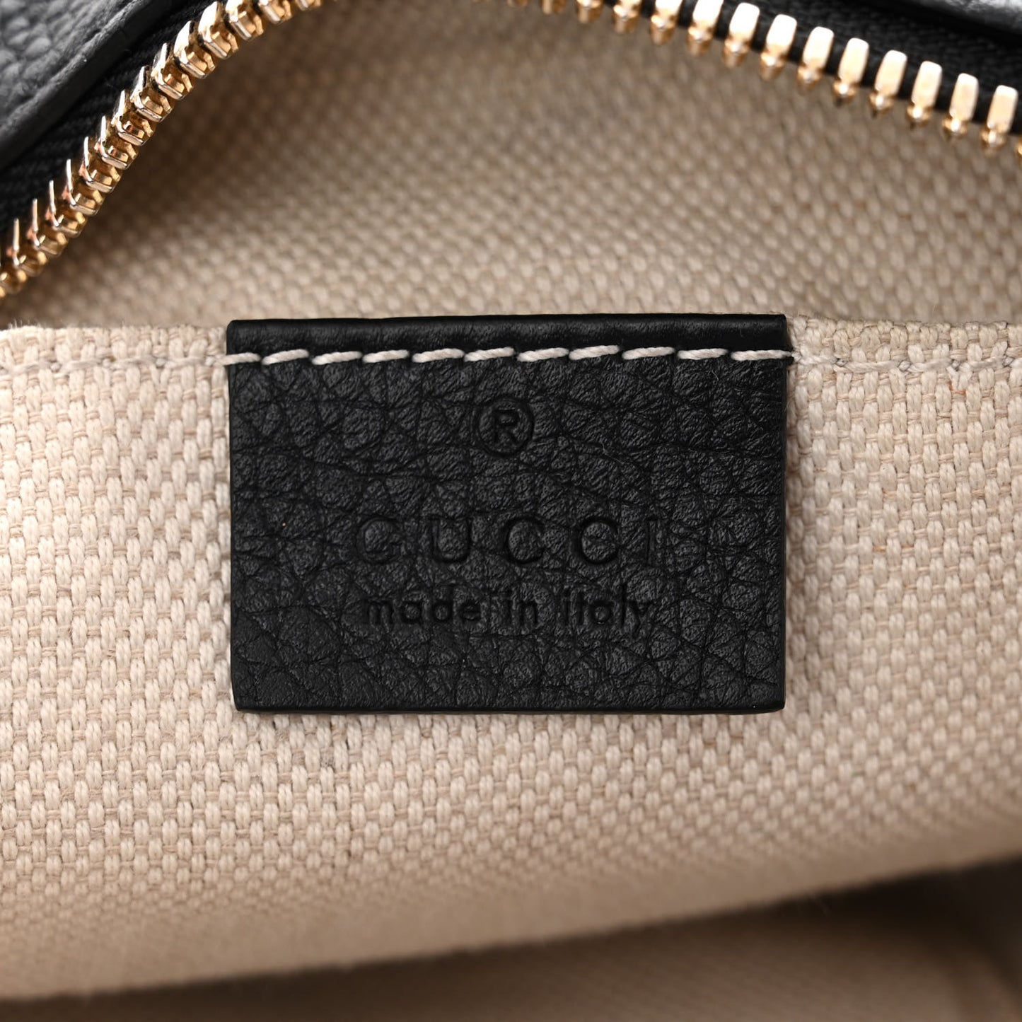 Pebbled Calfskin Small Soho Disco Bag Black