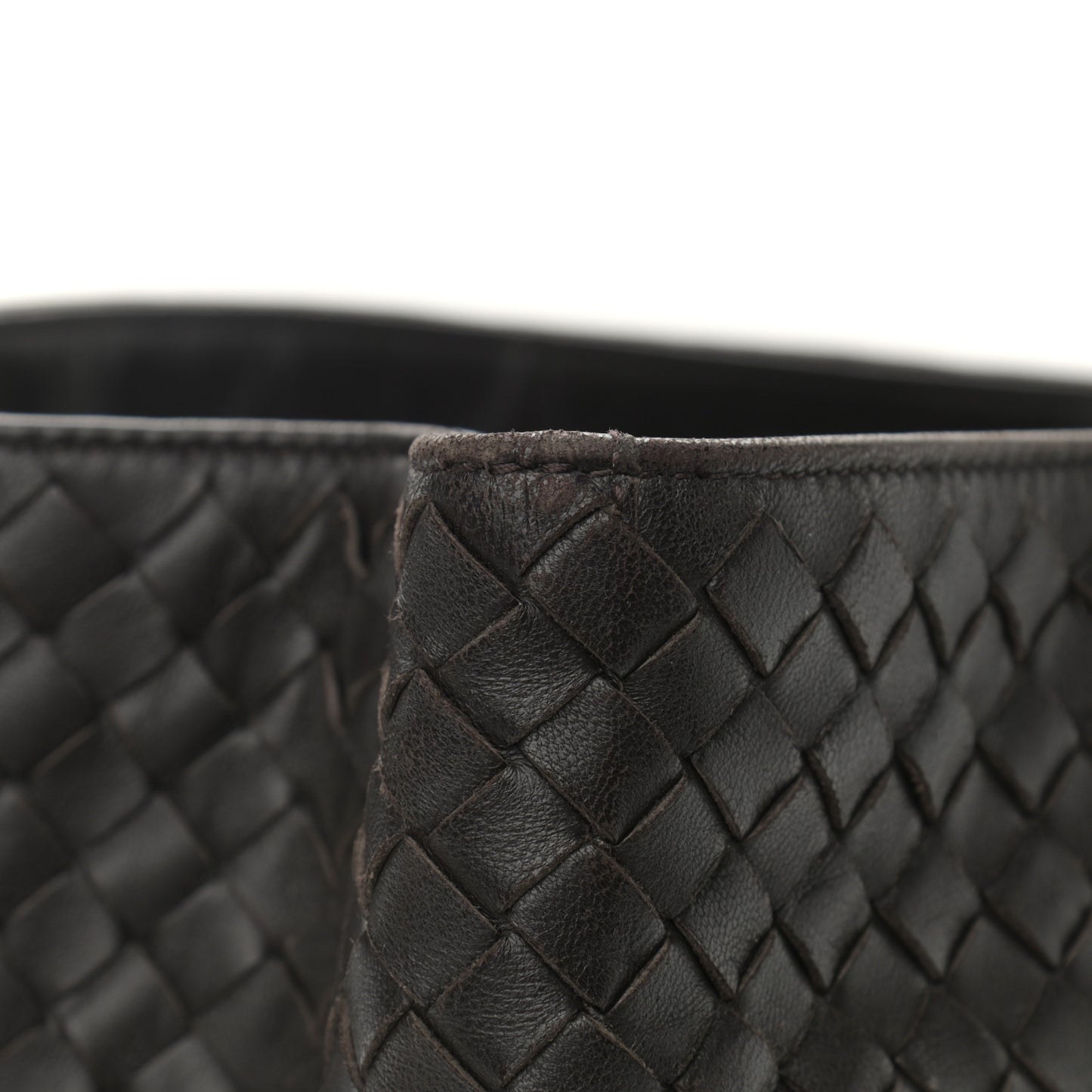 Nappa Intrecciato Medium Tote Grey