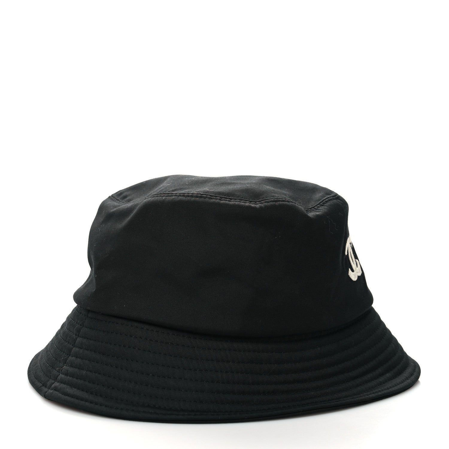 Chanel Canvas CC Bucket Hat S Black 3 of 7