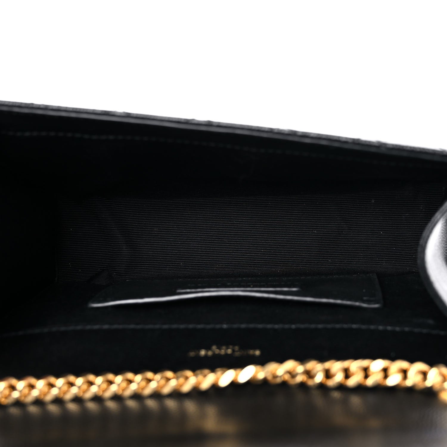 Saint Laurent Grain De Poudre Textured Mixed Matelasse Triquilt Small Monogram Satchel Black 6 of 12