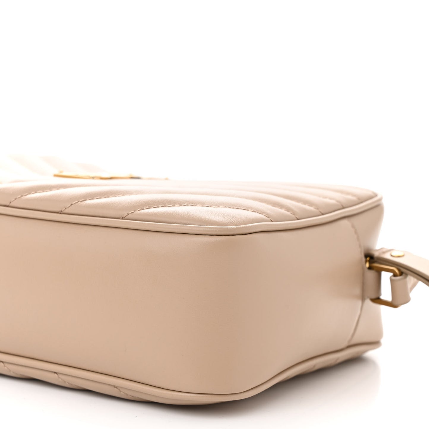 Calfskin Matelasse Monogram Lou Camera Bag Dark Beige