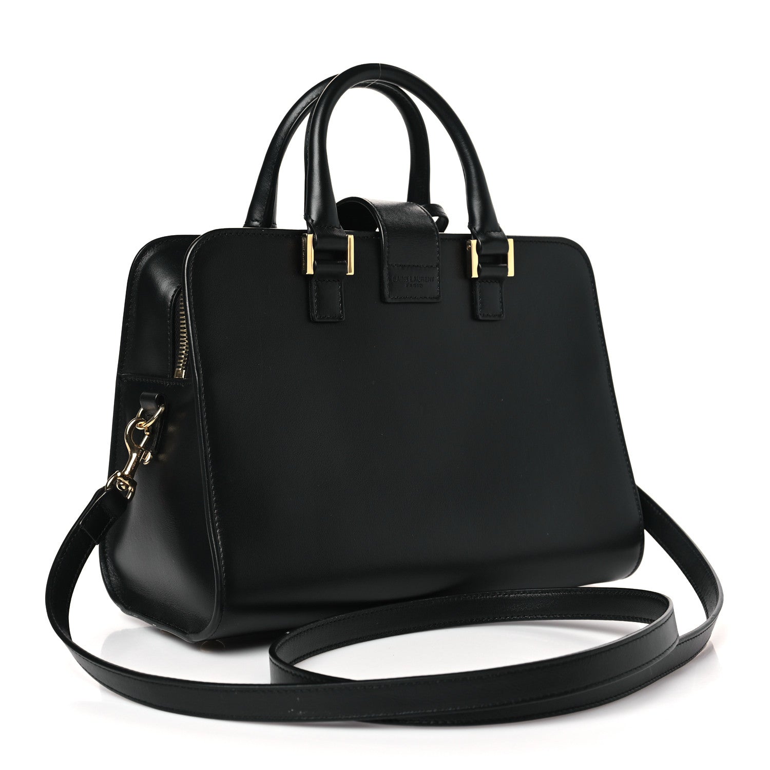 Saint Laurent Calfskin Monogram Baby Cabas Black 3 of 8