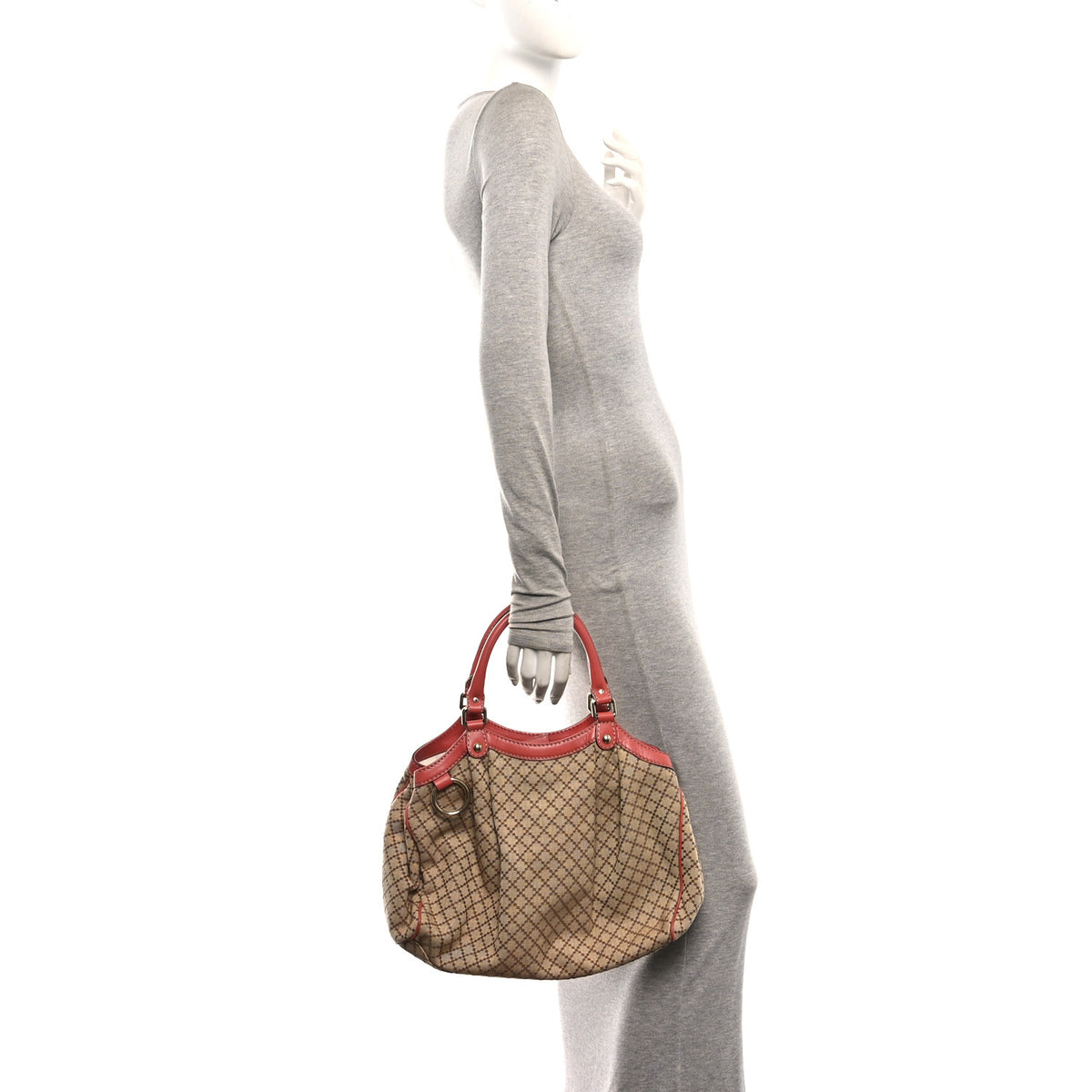 Diamante Medium Sukey Tote Coral
