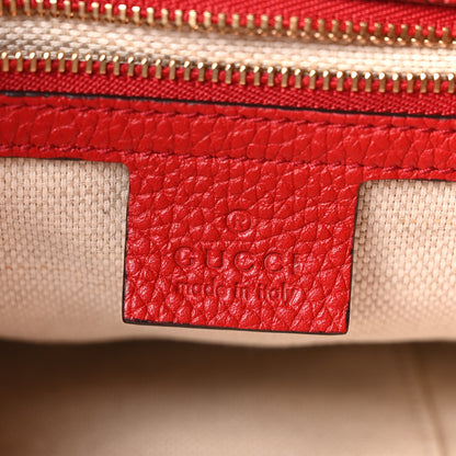 Gucci Cellarius Calfskin Medium Soho Chain Shoulder Bag Vibrant Red 6 of 10