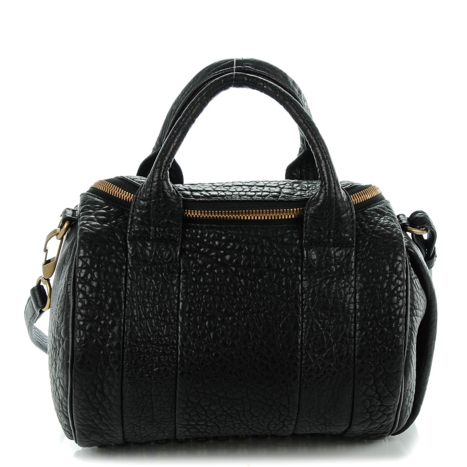 Alexander Wang Pebbled Lambskin Rockie Black Antique Brass Hardware 1 of 8