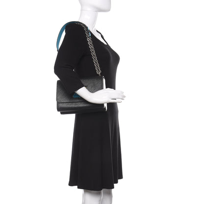 Louis Vuitton Epi Limited Edition Twist Shoulder Bag MM Black 3 of 12