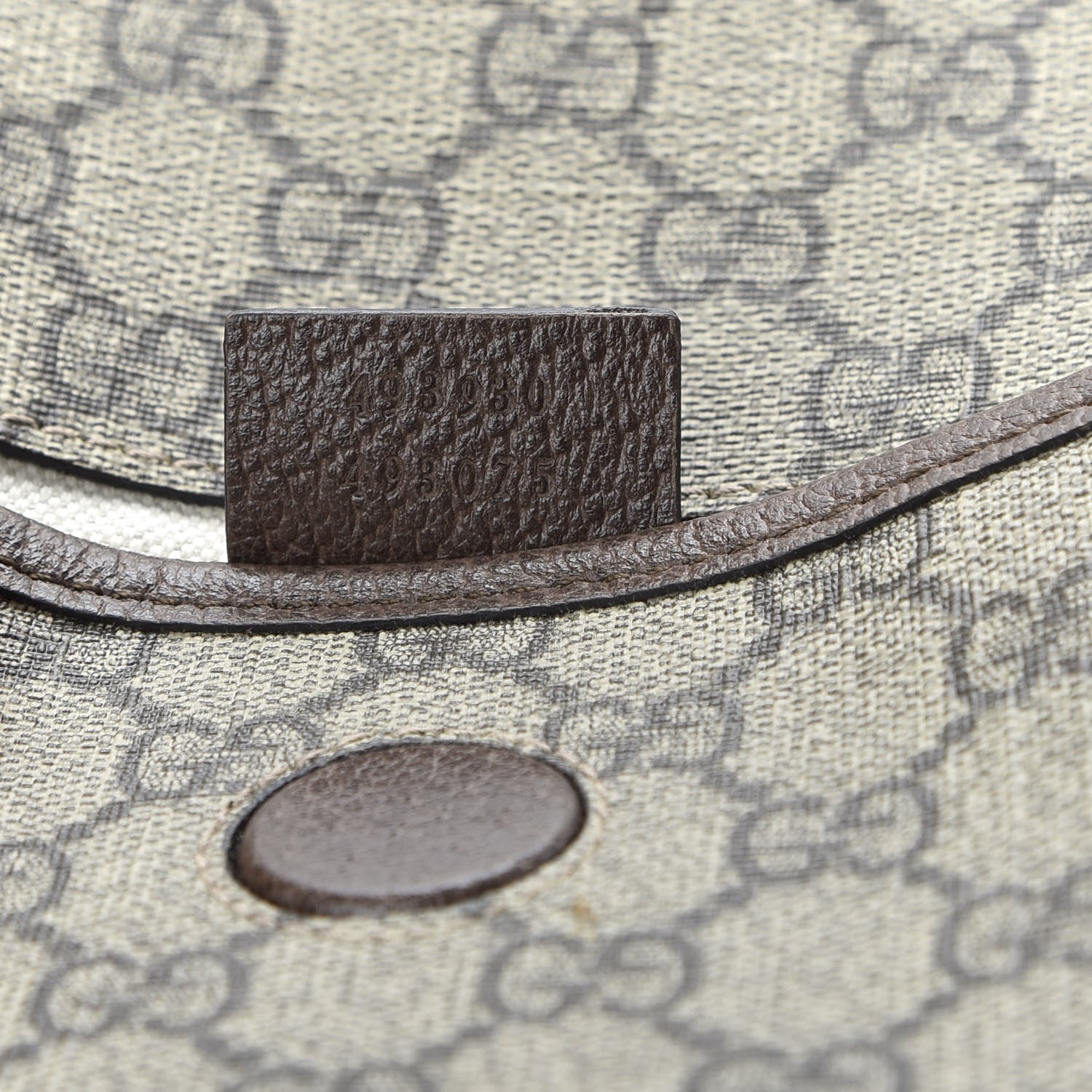 Gucci GG Supreme Monogram Neo Vintage Web Belt Bag Brown 10 of 11