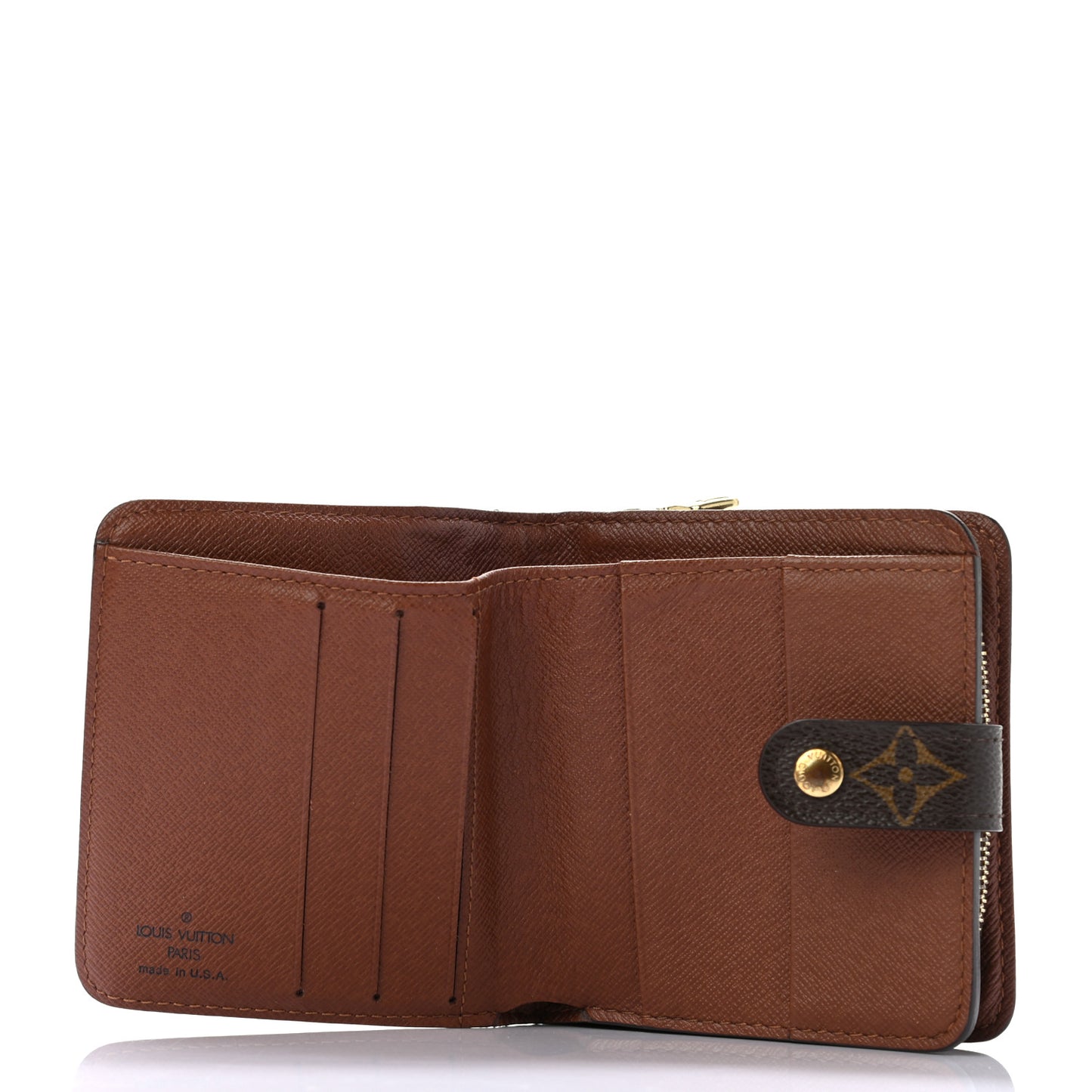 Monogram Compact Zippe Zipped Wallet