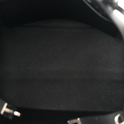 Christian Dior Supple Grained Calfskin Large Open Bar Tote Black 5 of 14