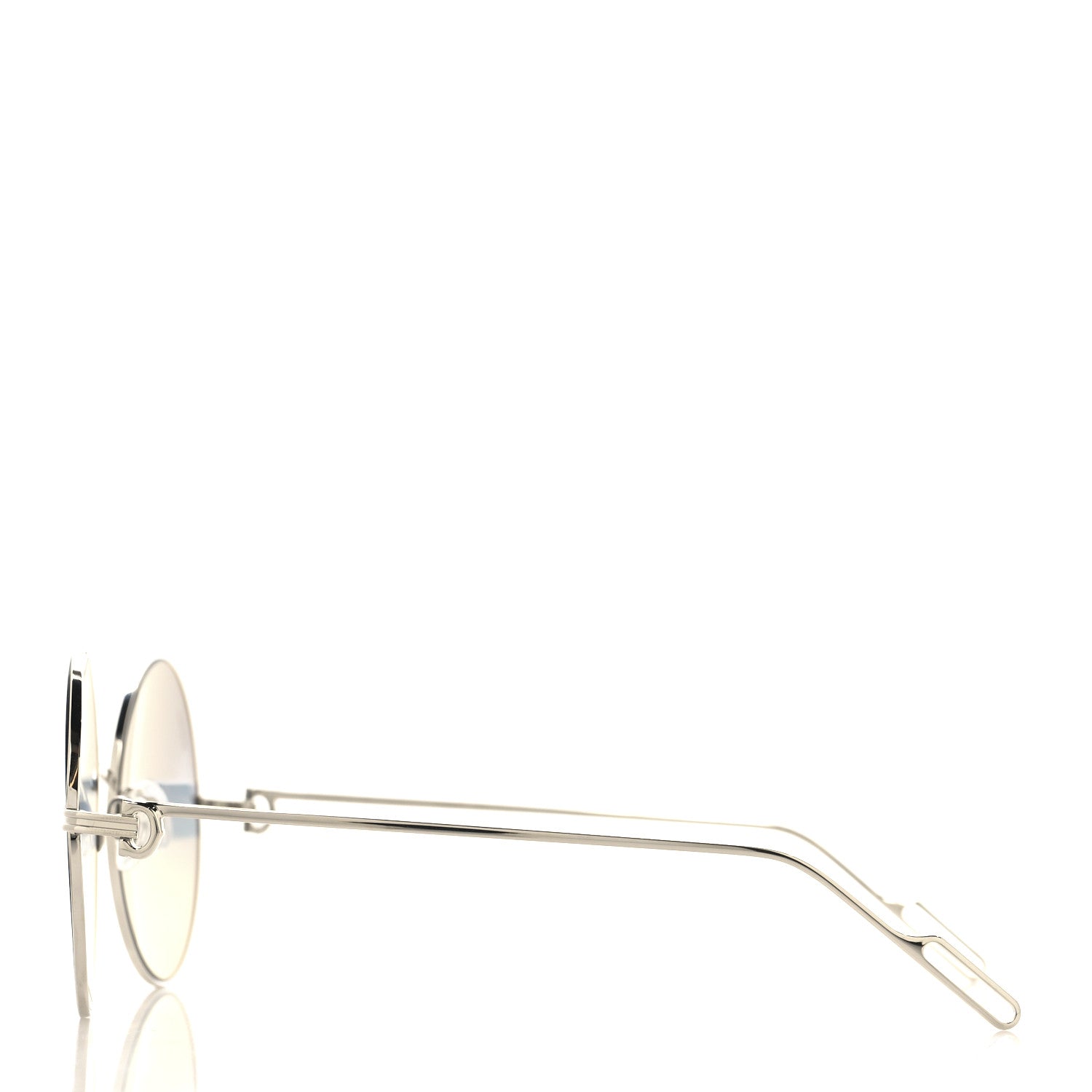 Cartier Premiere De Cartier Round Sunglasses CT0156S Blue Silver 3 of 7