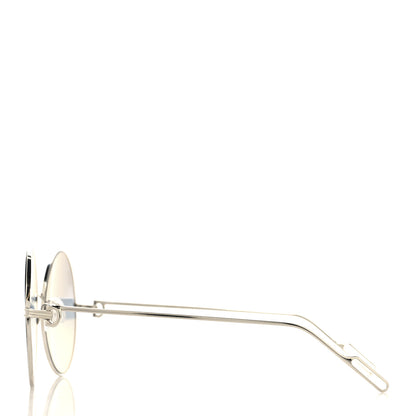 Cartier Premiere De Cartier Round Sunglasses CT0156S Blue Silver 3 of 7