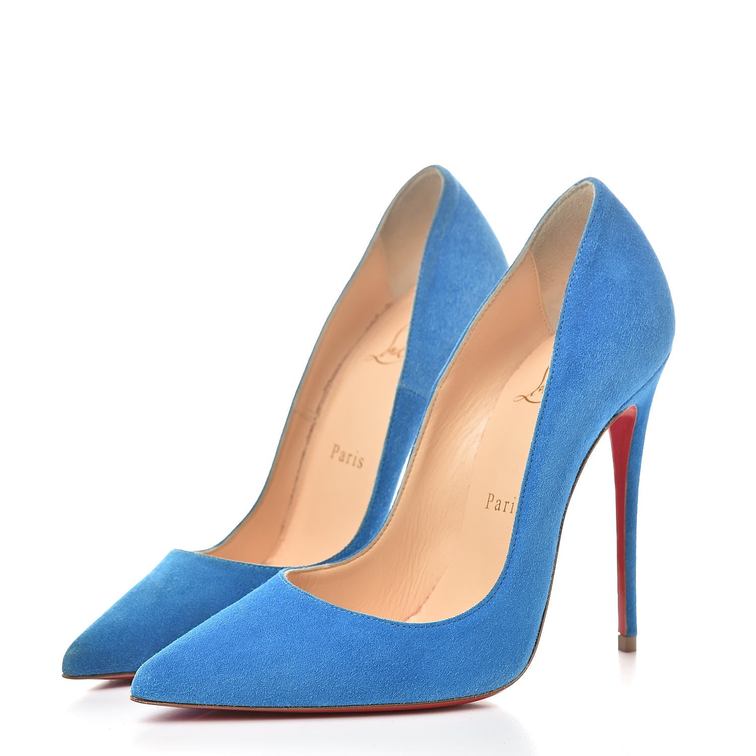 Christian Louboutin Veau Velours So Kate 120 Pumps 36 Egyptian Blue 3 of 11