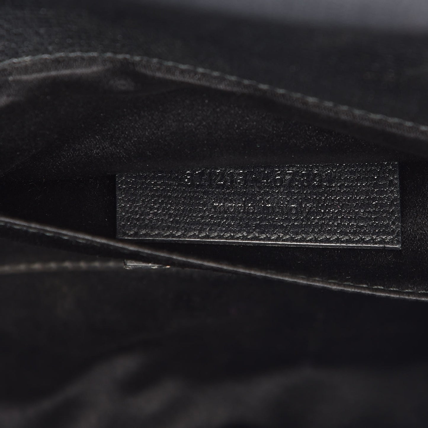 Textured Calfskin Classic Y Ligne Clutch Black