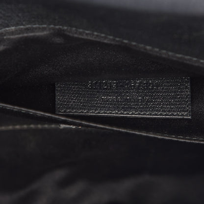 Saint Laurent Textured Calfskin Classic Y Ligne Clutch Black 8 of 15