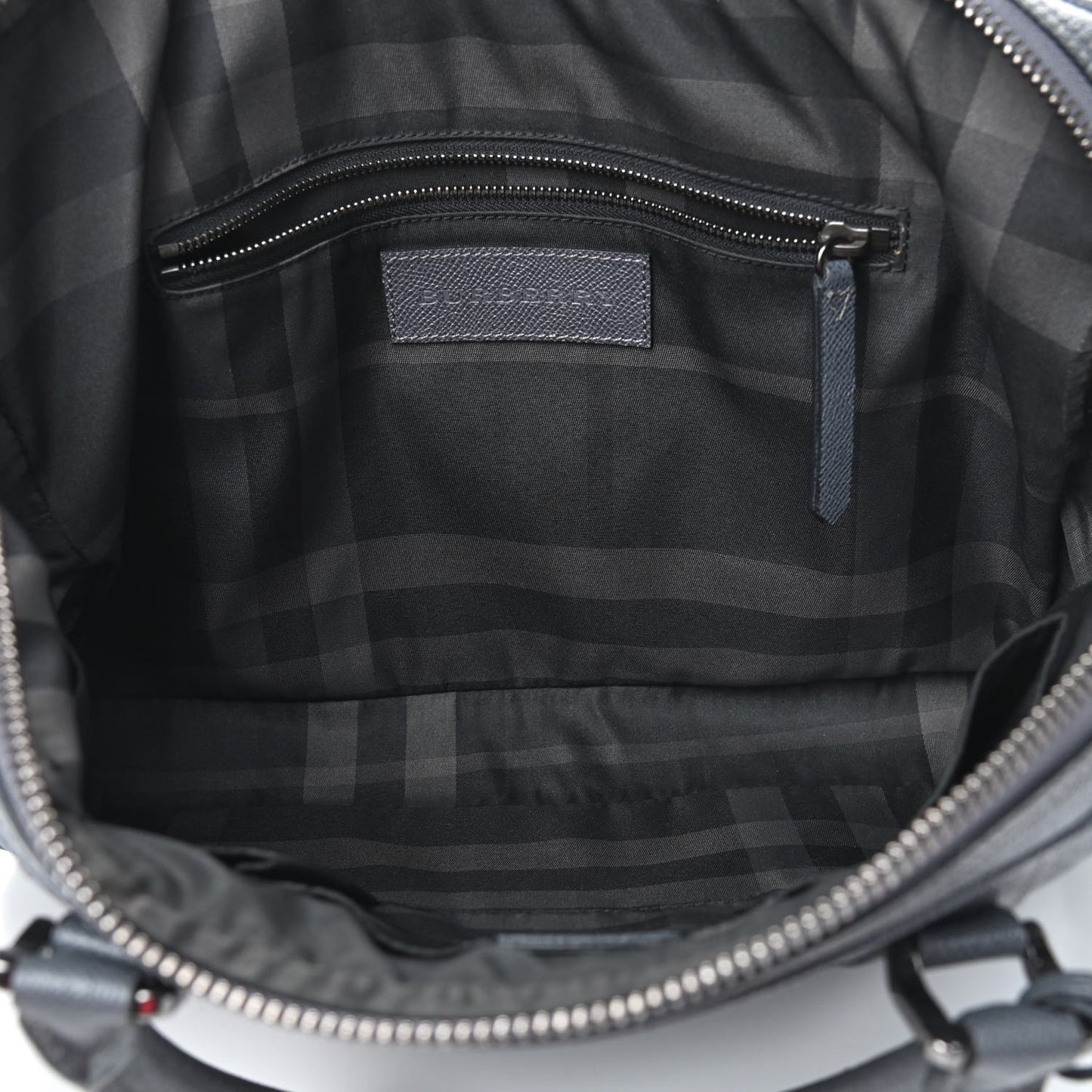 Grainy Calfskin Newberg Briefcase Grey