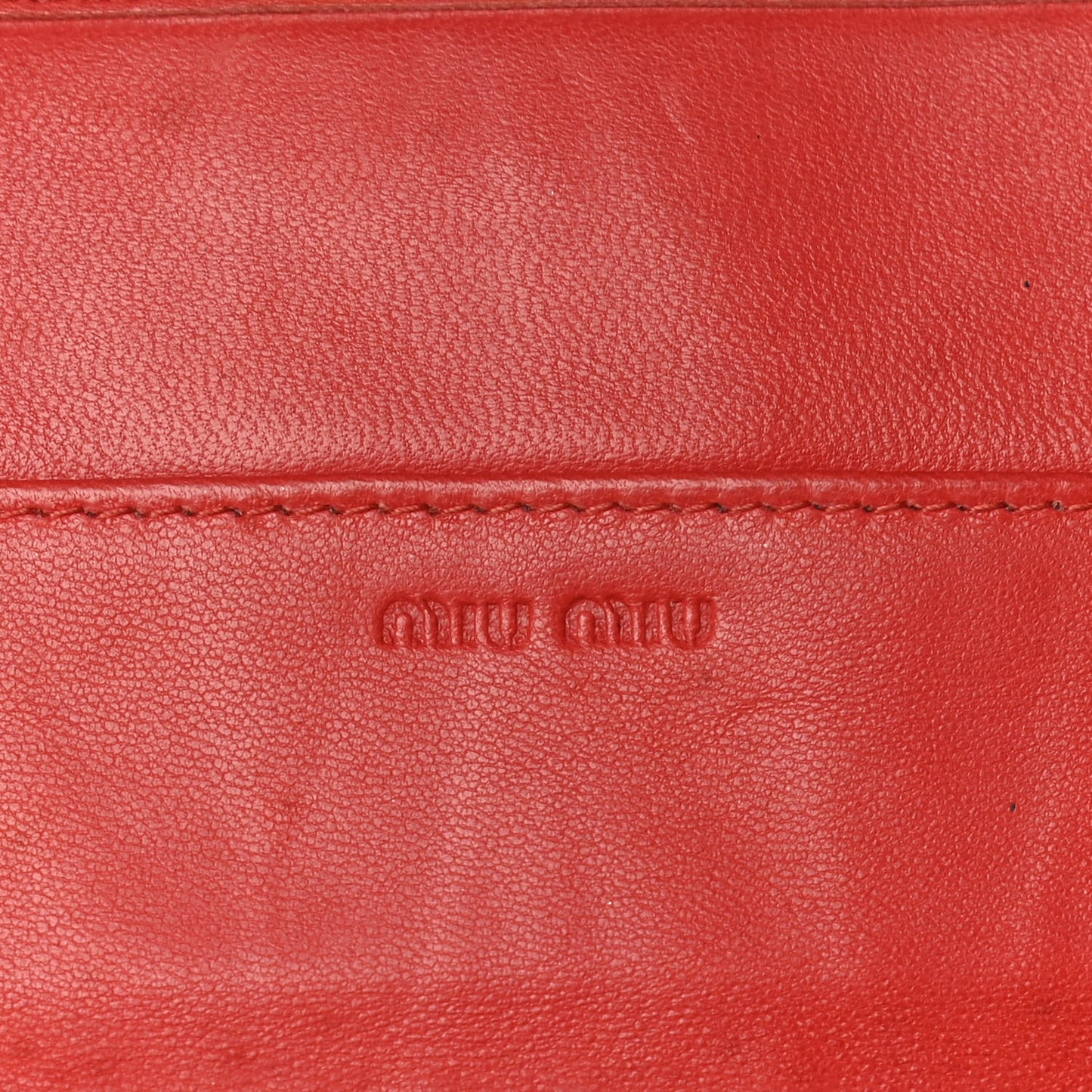 Nappa Matelasse Flap Wallet Fuoco