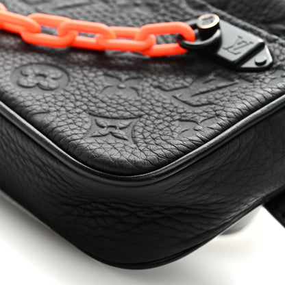 Louis Vuitton Taurillon Monogram Uniformes Solar Ray Soft Pochette Volga Belt Bag Black 8 of 9