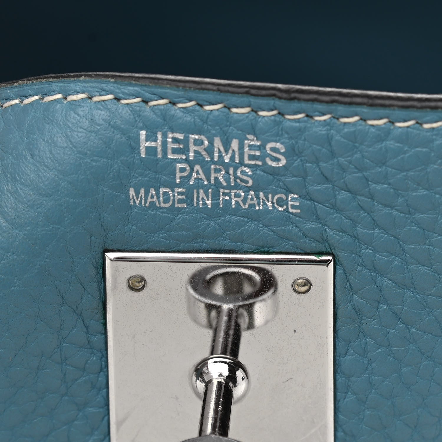 Hermes Taurillon Clemence Kelly Retourne 35 Blue Jean 6 of 23