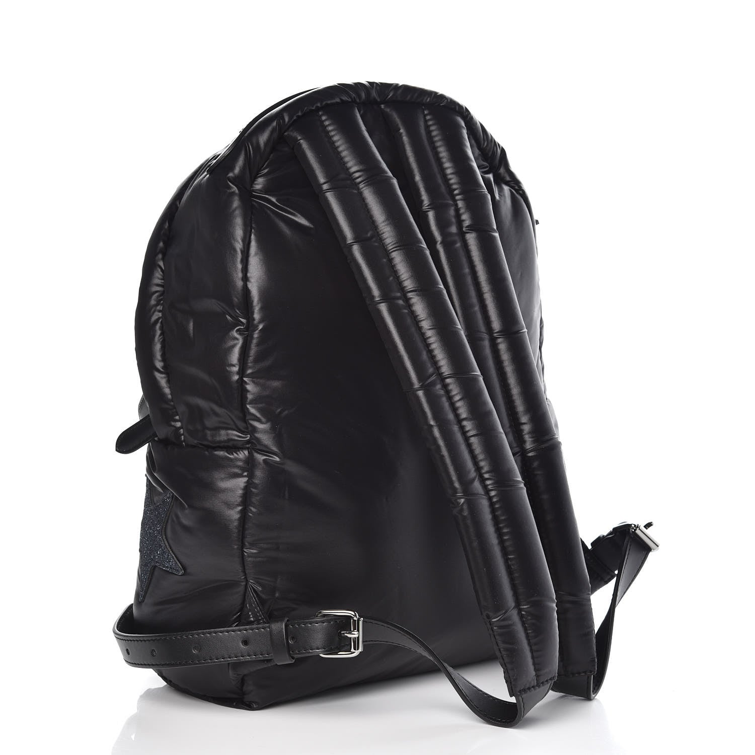 Stella McCartney Polyamide Falabella Go Glitter Stars Backpack Black 3 of 7