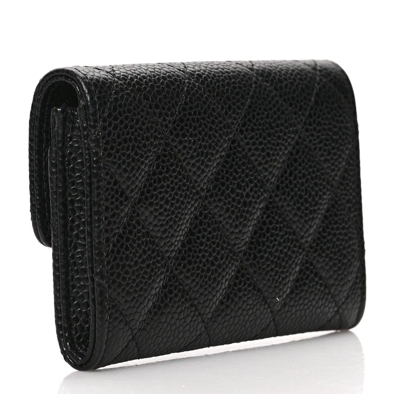 Chanel Caviar Quilted Flap Card Holder Black 3 of 7