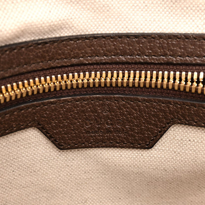Gucci Monogram Jumbo GG Textured Dollar Calfskin Web Messenger Shoulder Bag Camel Ebony New Acero 6 of 10