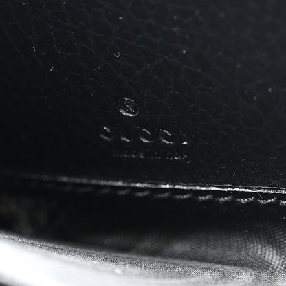 Gucci Dollar Calfskin GG Supreme Monogram GG Marmont Zip Around Wallet Black Beige Ebony 6 of 8