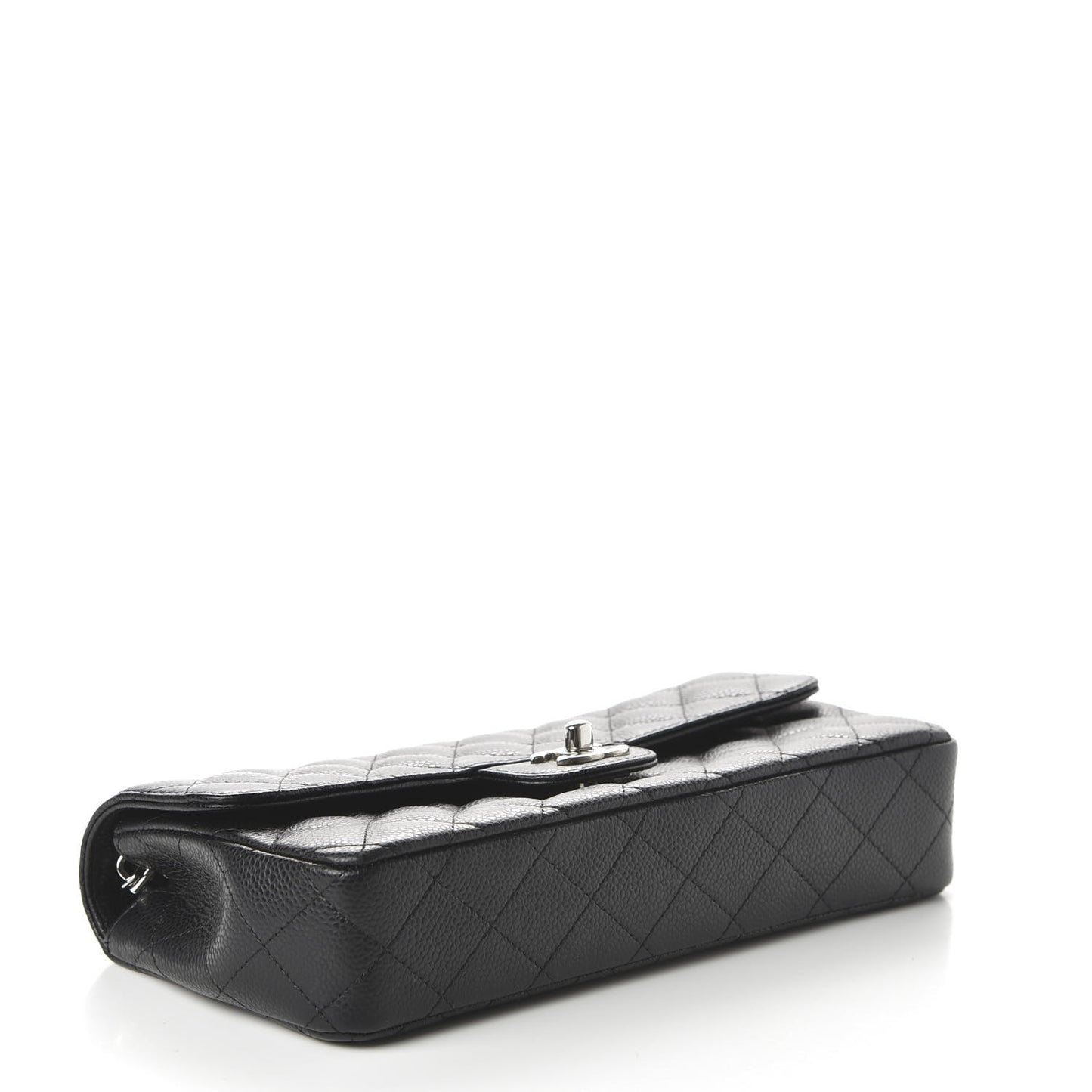 Caviar Quilted East West Flap Black