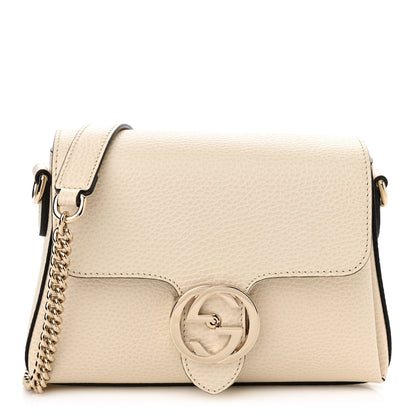 Gucci Dollar Calfskin Interlocking G Crossbody Bag Mystic White 1 of 10