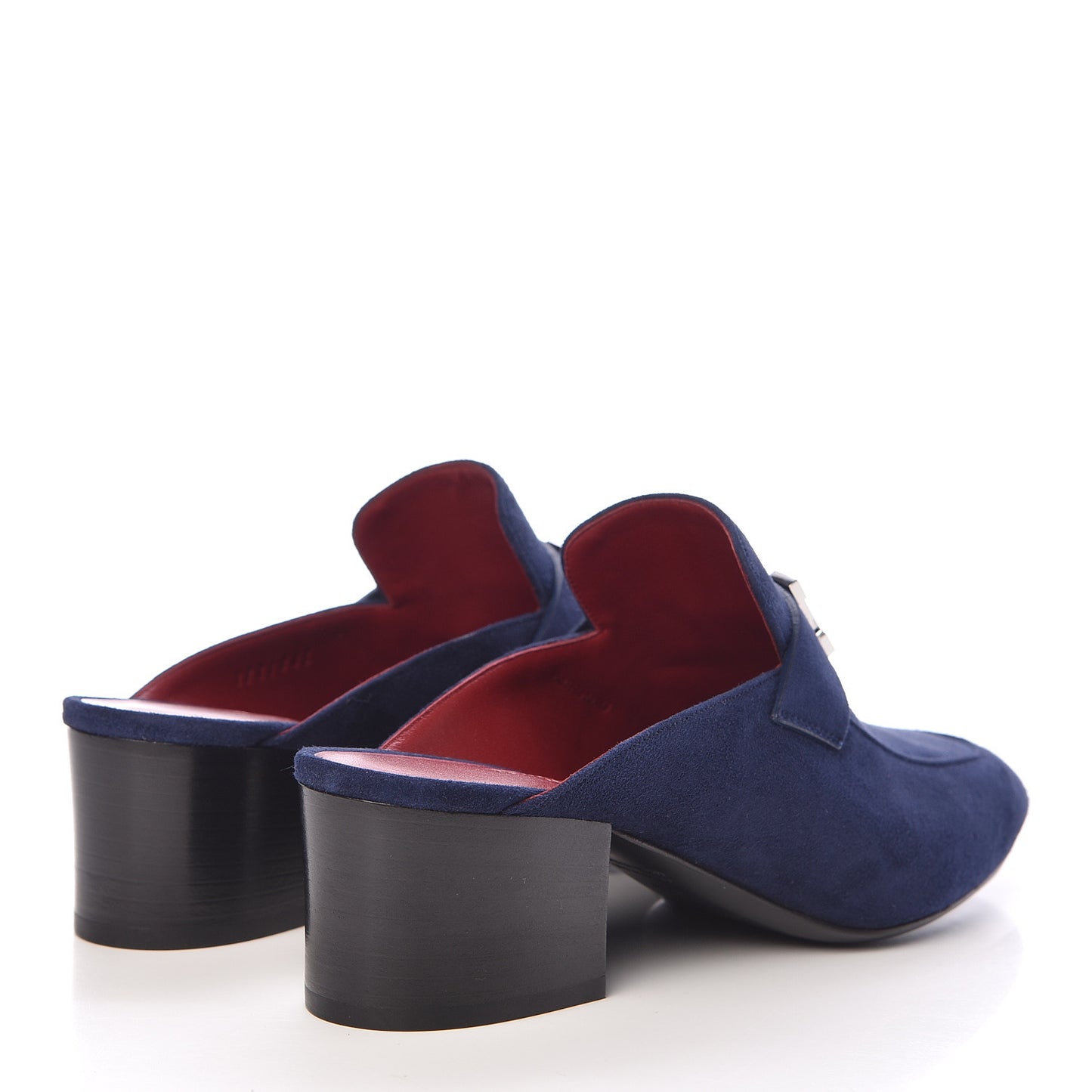 Suede Goatskin Paradis Mule 36.5 Bleu Diplomatique