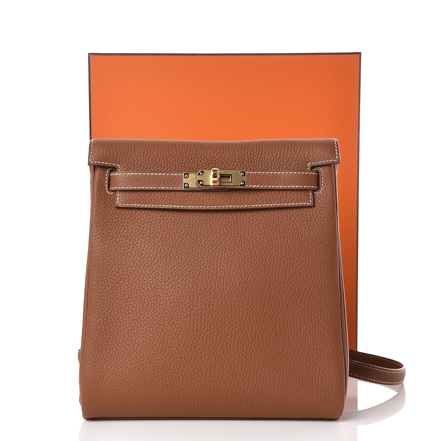 Hermes Togo Kelly Ado Backpack Gold 31 of 31