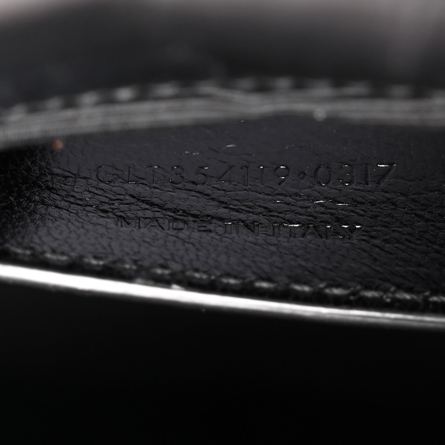 Saint Laurent Calfskin Crocodile Embossed Medium Classic Monogram Kate Tassel Satchel Black 8 of 11