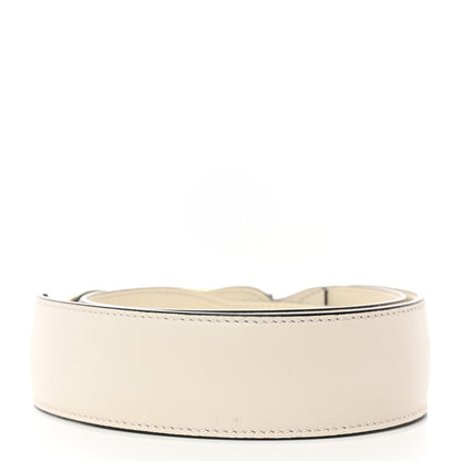 Gucci Efesto Leather Horsebit 25mm Belt 85 34 Mystic White 2 of 5