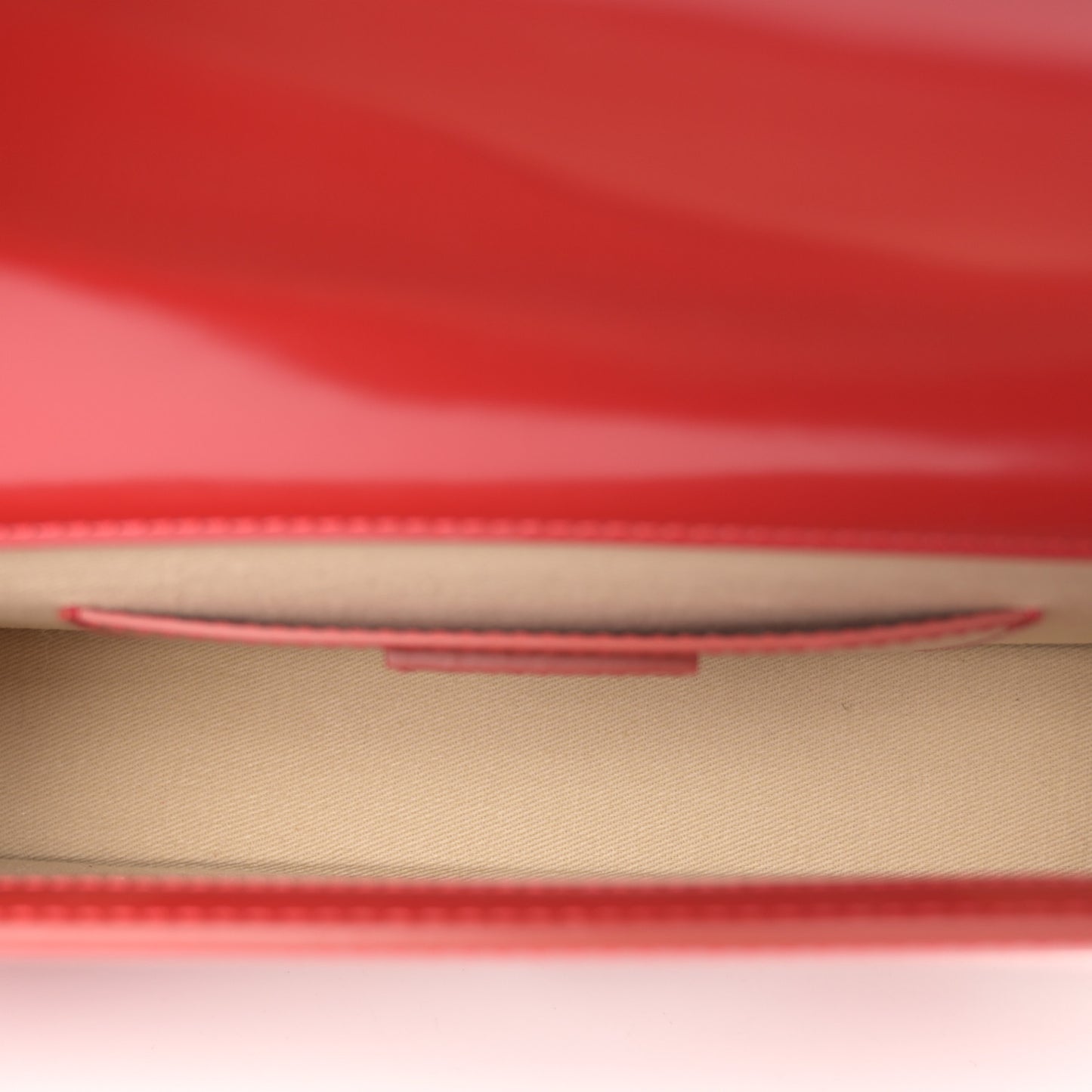 Smooth Calfskin Le Bambino Long Red