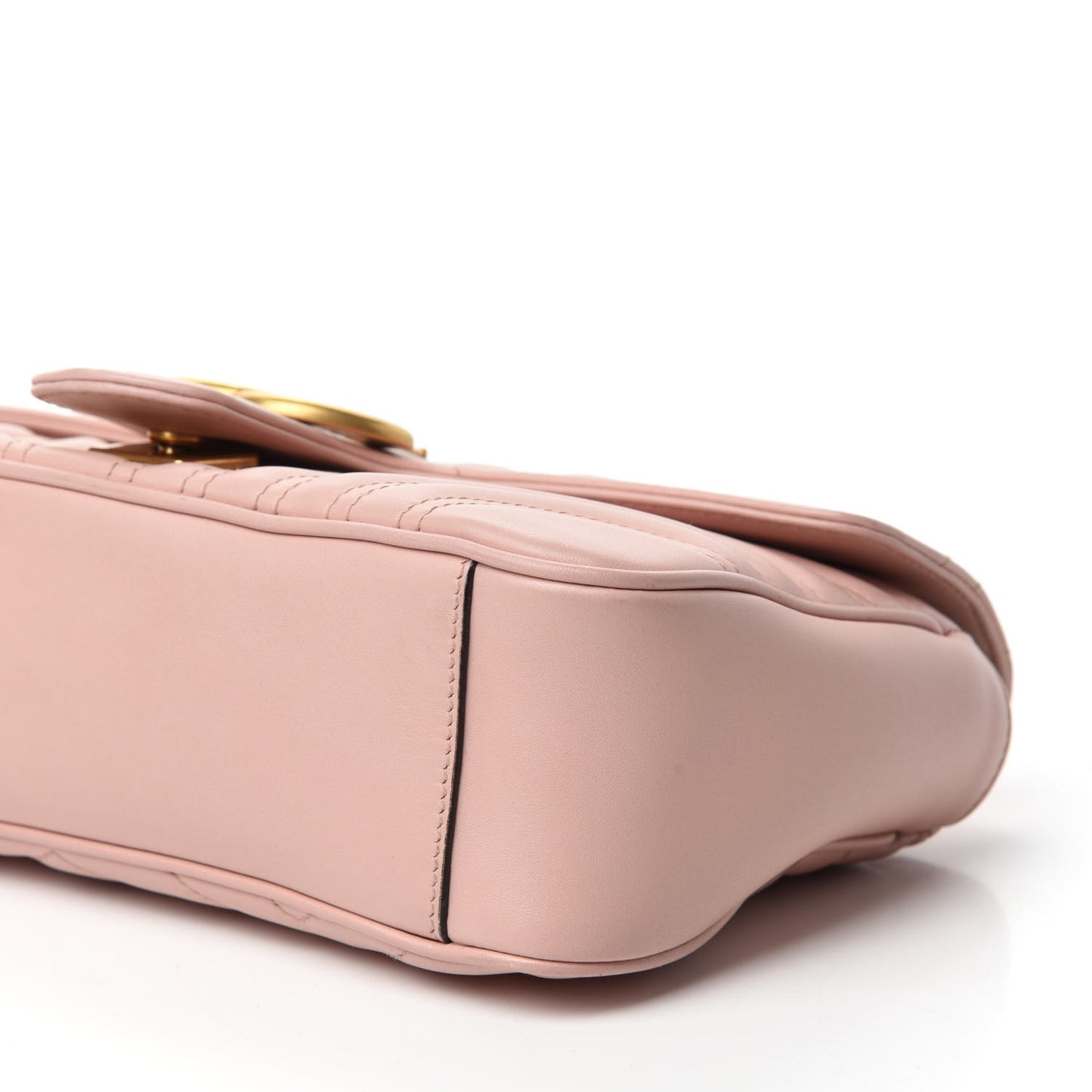 Calfskin Matelasse Small GG Marmont Shoulder Bag Perfect Pink