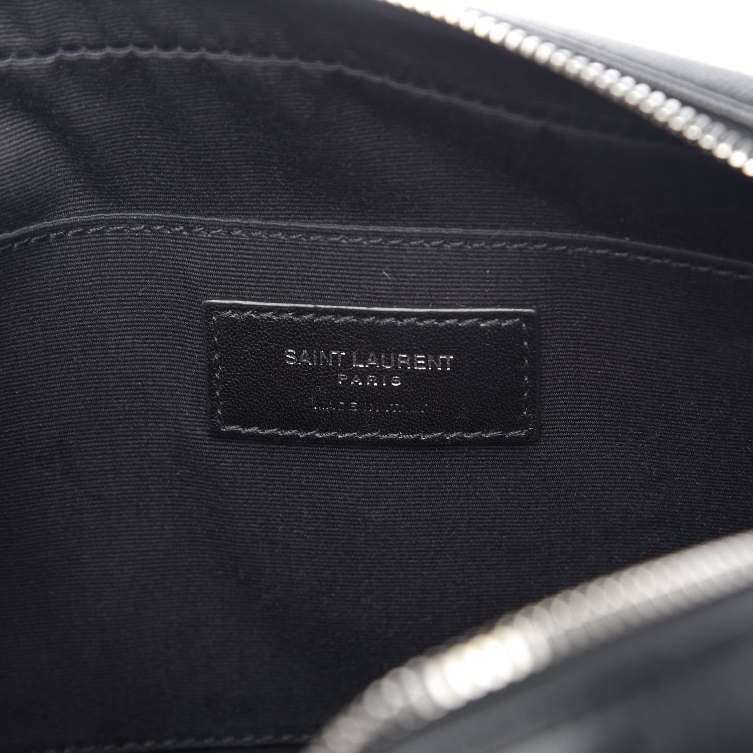 Saint Laurent Lambskin Monogram Small Lou Camera Bag Black 6 of 9