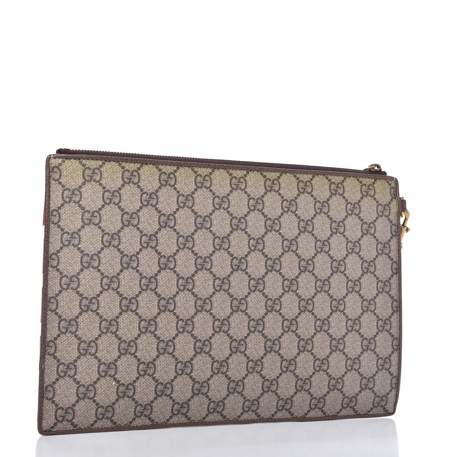 Gucci GG Supreme Monogram Courrier Documents Holder Beige New Acero 3 of 12