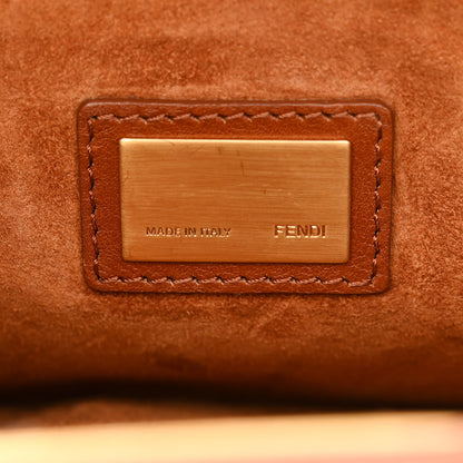 Fendi Vitello Suede Medium Peekaboo Iconic Satchel Cuoio Rame Moro 7 of 13