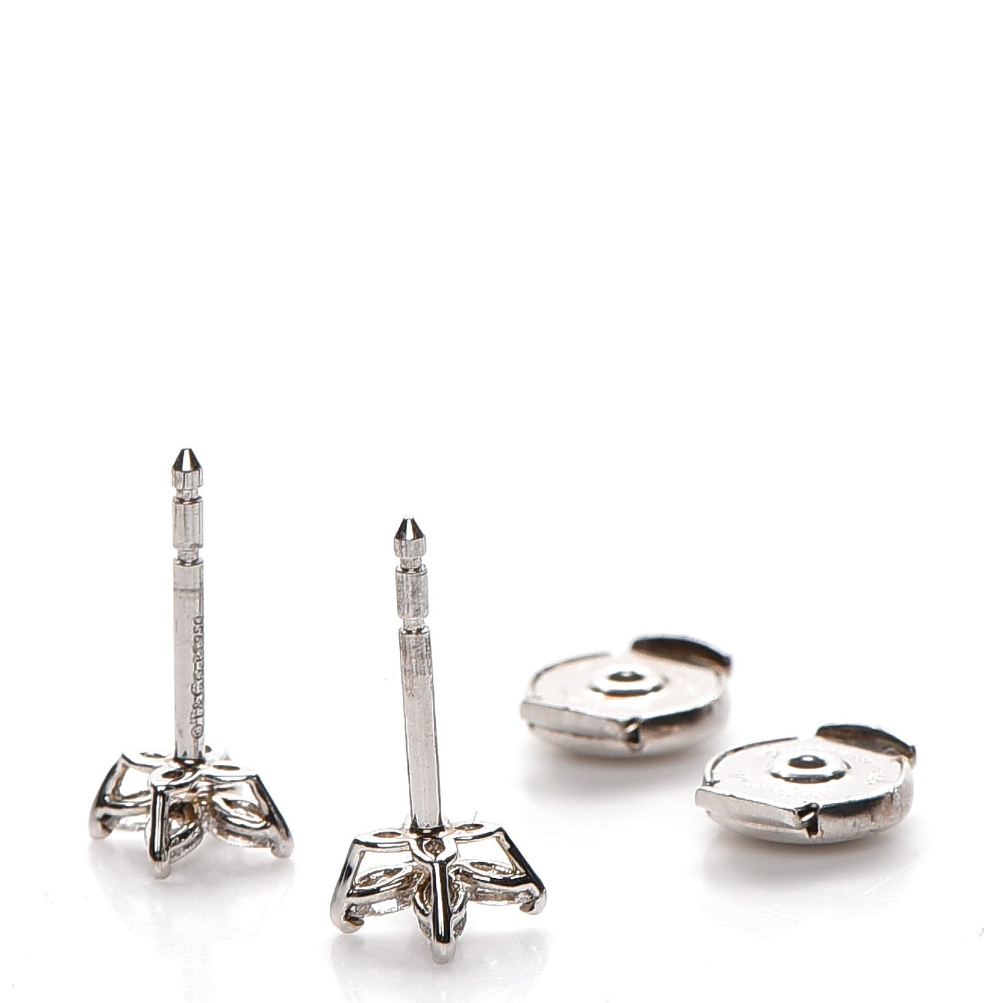 Platinum Diamond .64ct Small Victoria Earrings