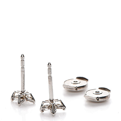 Tiffany Platinum Diamond .64ct Small Victoria Earrings 4 of 6
