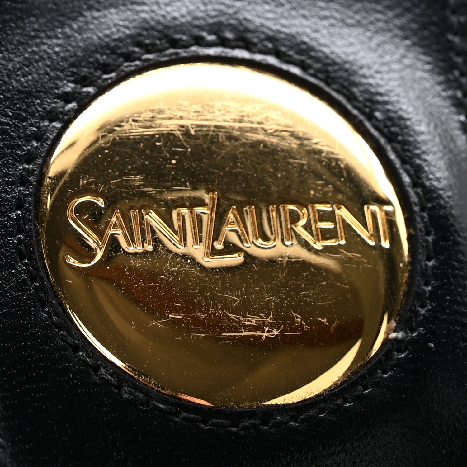 Saint Laurent Calfskin Cassandra 90 Wedges 37.5 Ultra Dark Brown 8 of 11