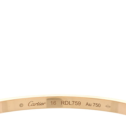 Cartier 18K Yellow Gold 6 Diamond Small LOVE Bracelet 16 6 of 9