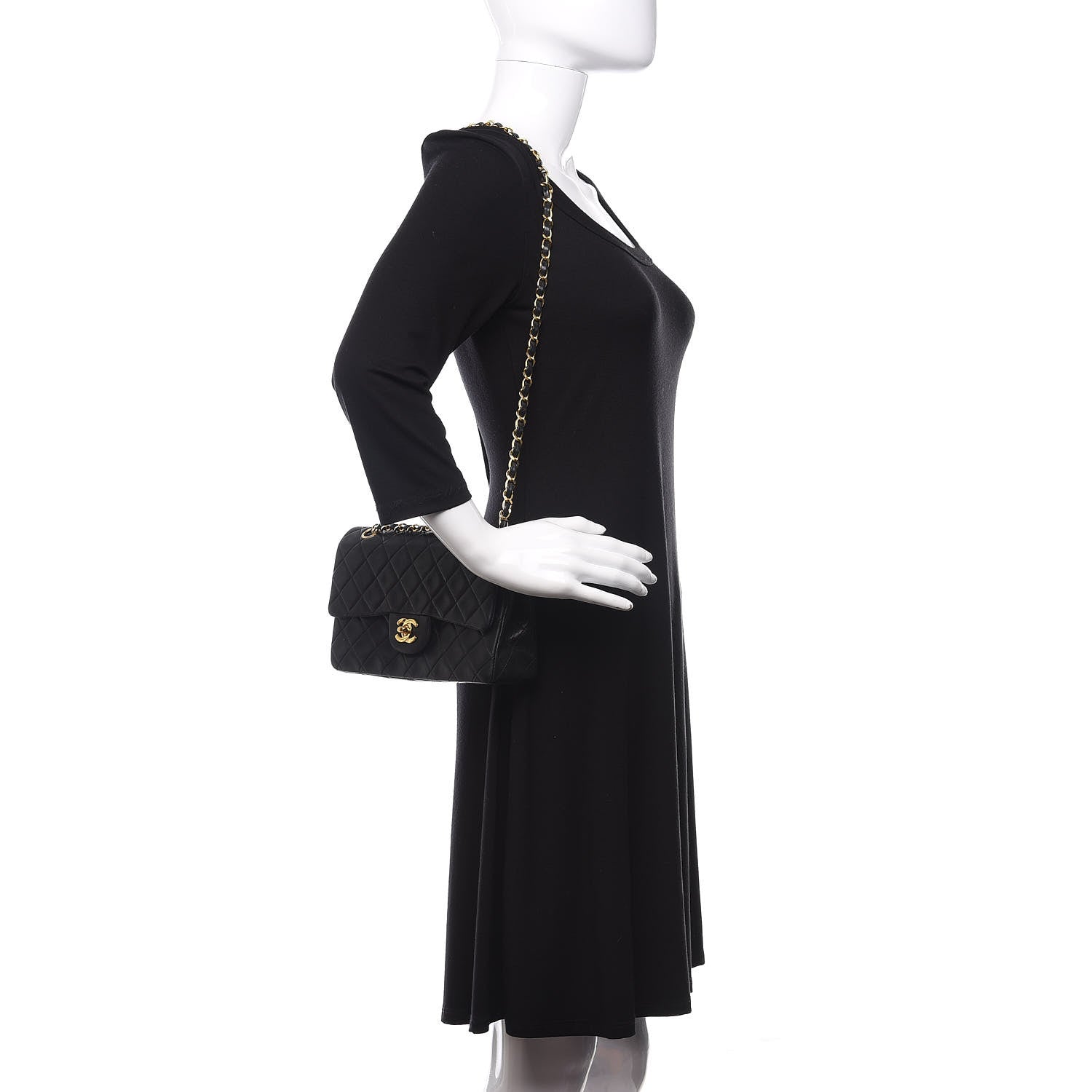 Chanel Lambskin Quilted Small Double Flap Black 2 of 16