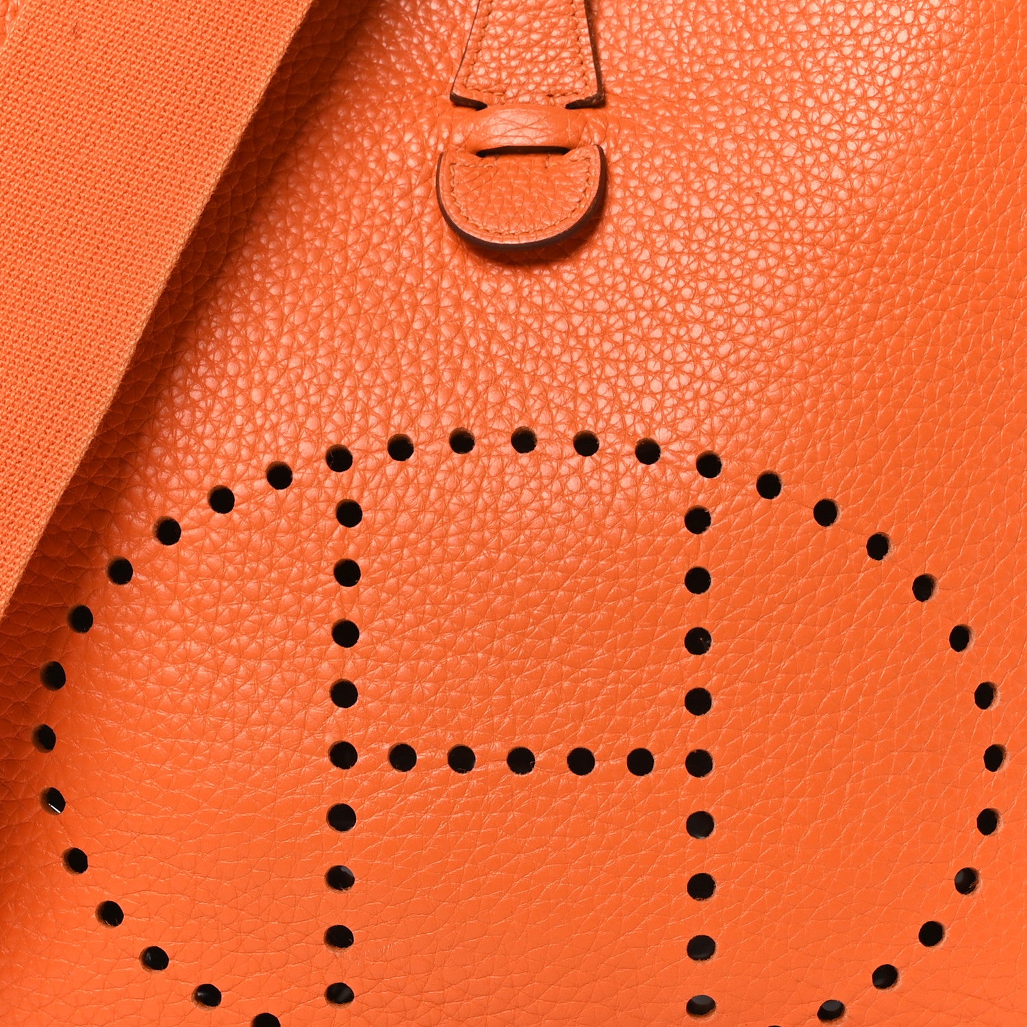 Hermes Taurillon Clemence Evelyne II PM Orange 8 of 10